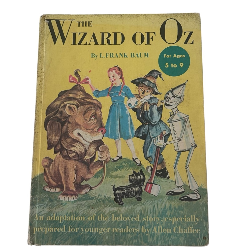 Vintage The Wizard of Oz Book – Random House 1960s – Adapted by Allen Chaffee